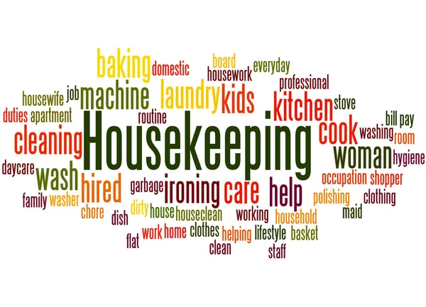 Housekeeping word cloud concept — Stock Photo, Image