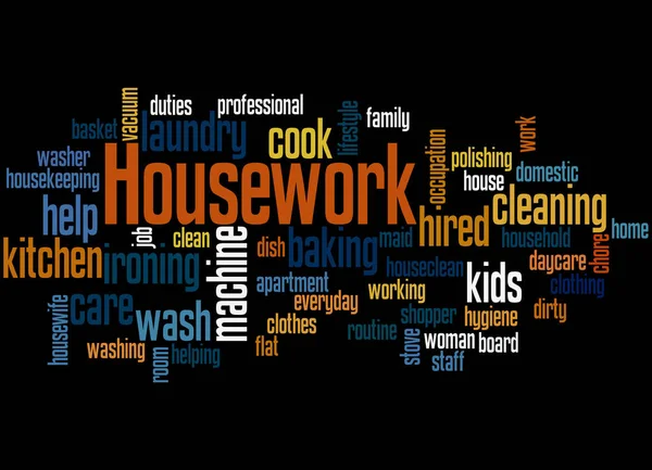Концепция облака слов для домашнего хозяйства 3 — стоковое фото