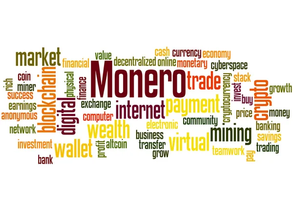 Monero word cloud concept 2 — Stock Photo, Image