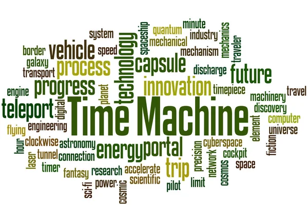 Time machine słowo cloud koncepcja — Zdjęcie stockowe