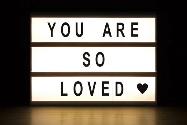 You are so loved light box sign board