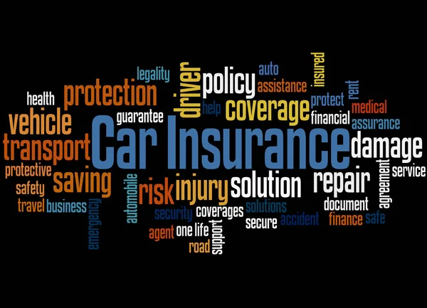 Car insurance word cloud concept 3 — Stock Photo, Image