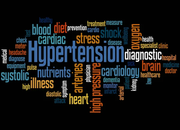Hypertension mot nuage concept 2 — Photo