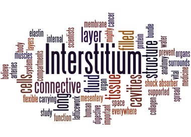 Interstitium (new organ discovered in human body) cloud word 5 clipart