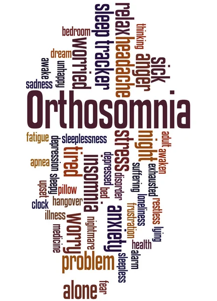 Orthosomnia palabra nube concepto 2 — Foto de Stock
