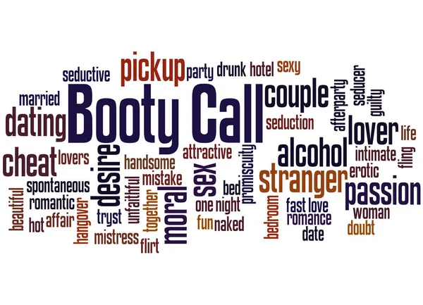 Booty call word cloud concept 3