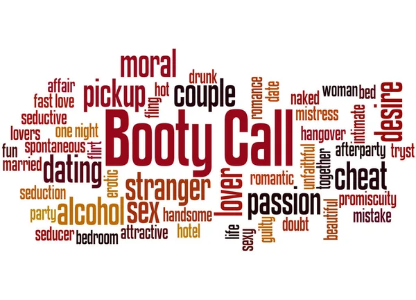 Booty call word cloud concept 2