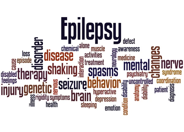 Epilepsi word cloud konceptet 3 — Stockfoto