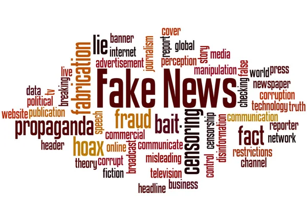 Fake news word cloud concept 3