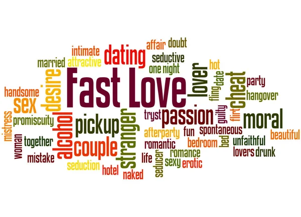 Fast love word cloud concept 4 — Stock Photo, Image