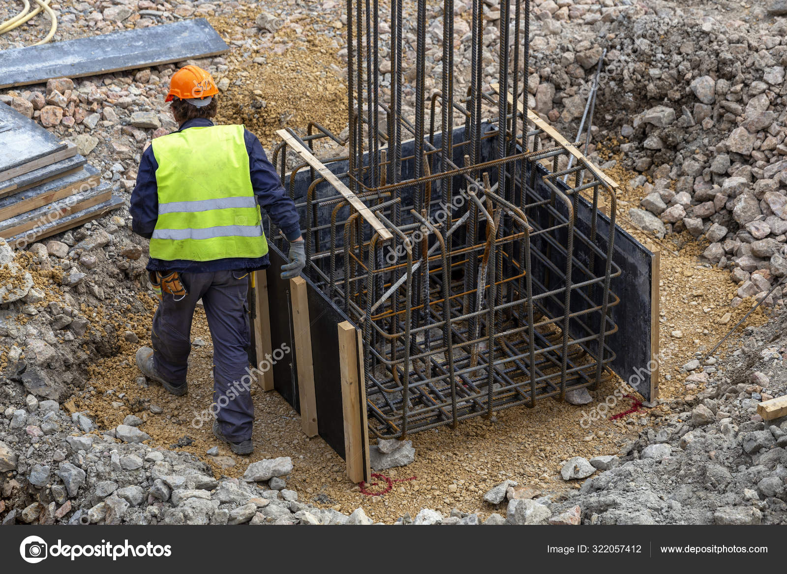 Formwork And Steel Bars Reinforcement Stock Photo By C Kataklinger 322057412
