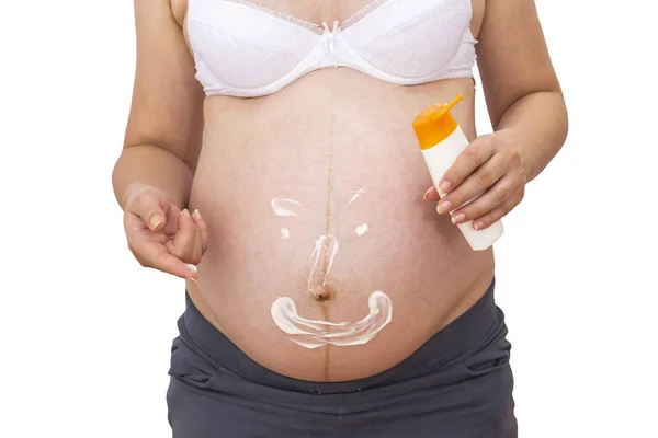 Pregnancy and skin care — Stock Photo, Image