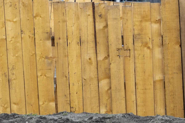 Pannelli di legno supporti per proteggere le pareti della trincea — Foto Stock