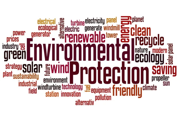 Mot de protection de l'environnement cloud concept 3 — Photo