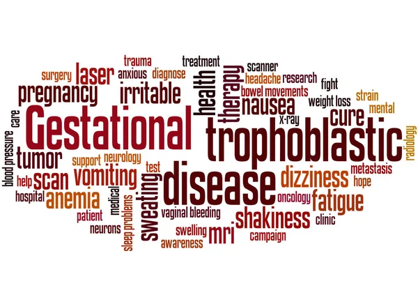 Gestační trofoblastické nemoci slovo oblak koncept — Stock fotografie