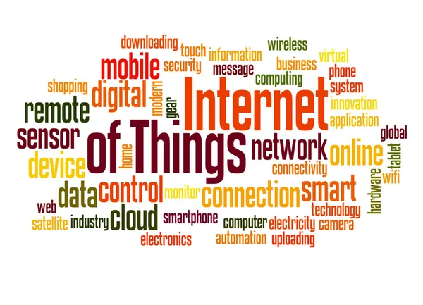 Internet of Things szófelhő 3 — Stock Fotó