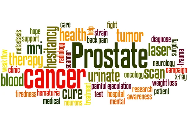 Cáncer de próstata palabra nube concepto — Foto de Stock