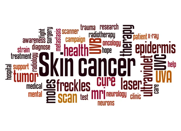 Koncept mračna rakoviny kůže (nemelanomu) — Stock fotografie