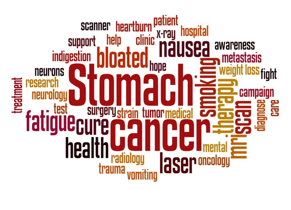 Концепция облака рака желудка — стоковое фото