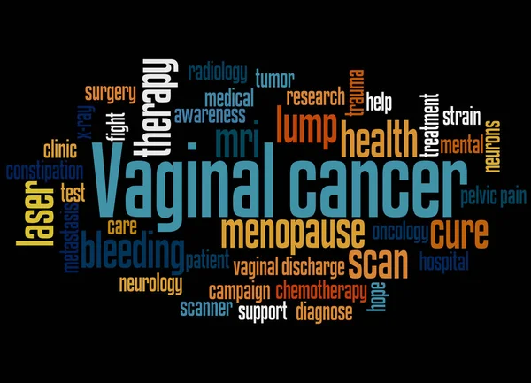 Vaginální rakovina slovo cloud koncept 3 — Stock fotografie