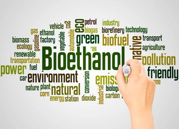 Bioethanol word cloud hand writing concept on white background. — Stock Image Bioethanol Word Cloud Hand Writing Concept White Background Royalty Free Stock Images