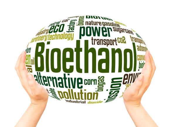 Bioethanol word hand sphere cloud concept on white background. — Stock Image Bioethanol Word Hand Sphere Cloud Concept White Background Royalty Free Stock Photos