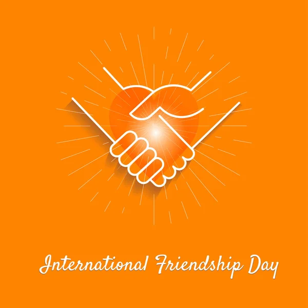 Banner Friendship Day Stock Vector