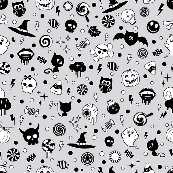 Fondo de Halloween sin costuras Ilustración De Stock