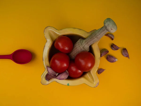Tomaten Een Geelbuil — Stockfoto