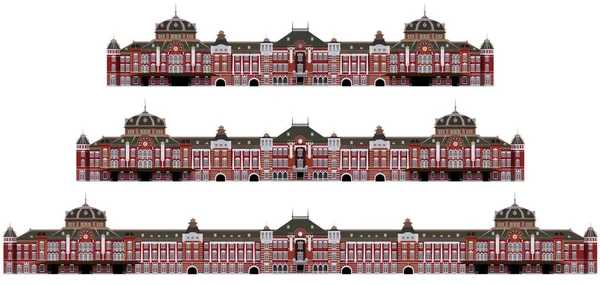 Tokyo-Station, Illustration, Vektor — Stockvektor