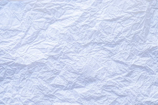 Colocação Plana Textura Close Cor Branca Enrugada Papel Tissue Fundo — Fotografia de Stock