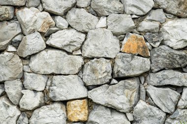 Taş duvar dokusu arka plan. Tuğla deseni, Grunge tuğla duvar arkaplanı. Dekoratif desen gri doğal renk yüzeyi çimentoyla tasarla.