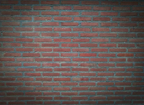 Red Brick Cement Wall Grunge Background Old Dark Stone Vignet — ストック写真