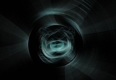 Yaratıcı yeşil soyut fraktal