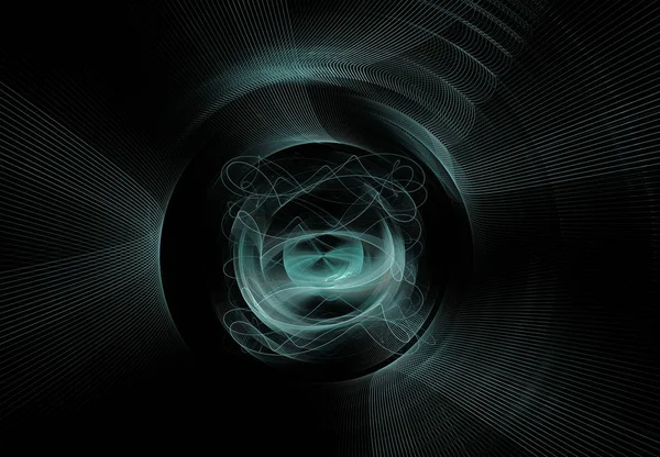 Yaratıcı yeşil soyut fraktal