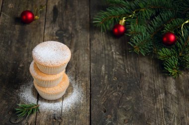 Noel için ev yapımı kekler