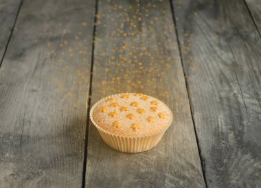 Muffin yıldız ile süslüdür
