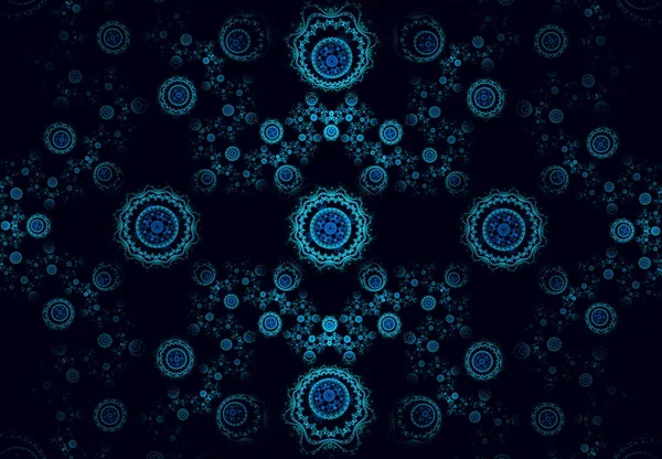 Fractal abstracto juliano azul — Foto de Stock