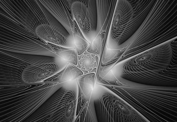 Tek renkli soyut fraktal