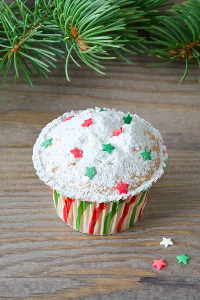 Cupcake com decoração estrela . — Fotografia de Stock