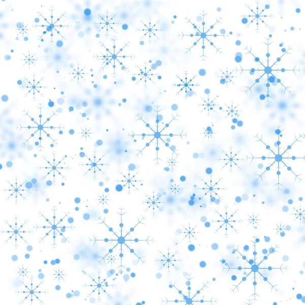 Flocos de neve fundo abstrato no branco — Fotografia de Stock