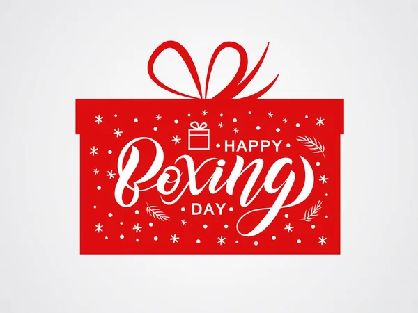 Hand sketched Happy Boxing Day text. — Stock Vector