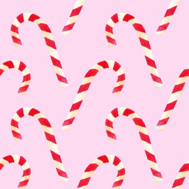 suluboya el pembe arka planda dikişsiz şeker kamışı deseni çizdi.