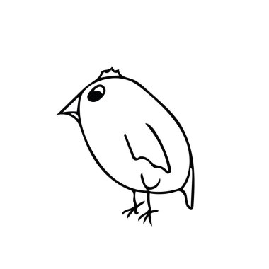 Tavuk Paskalya eli basit İskandinav tarzıyla çizilmiş..