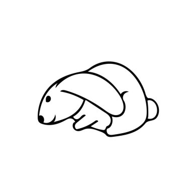 Tavşan eli basit İskandinav tarzında çizilmiş..