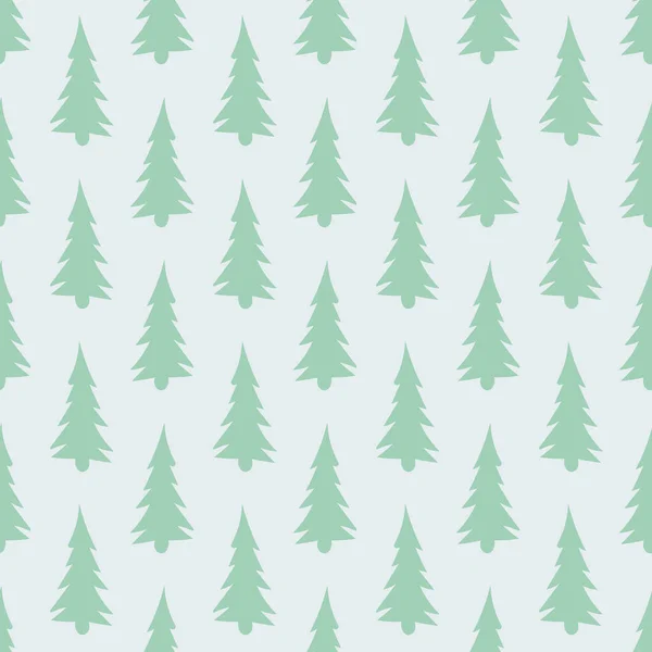 Weihnachtsbäume nahtlose Muster Hand in einfachen skandinavischen Stil gezeichnet. — Stockfoto
