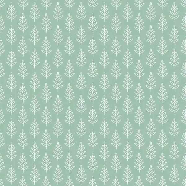 Leaves seamless pattern in scandinavian style. pastel doodle background hand drawn style. — Stock Photo, Image