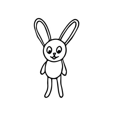 Tavşan eli basit İskandinav tarzında çizilmiş..