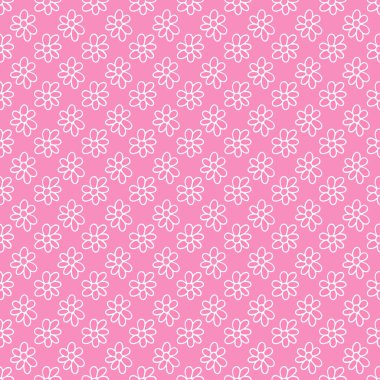 Çiçekli papatya desenli el karalama stiliyle çizilmiş. Yaz çiçekli arka plan. Tekstil, ambalaj kağıdı, afiş, kartpostal, poster, duvar kağıdı