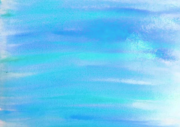 Akwarela Tło Tekstury Abstrakcyjny Niebieski Kolor Farba Papierowa Artystyczna Kreatywność — Zdjęcie stockowe